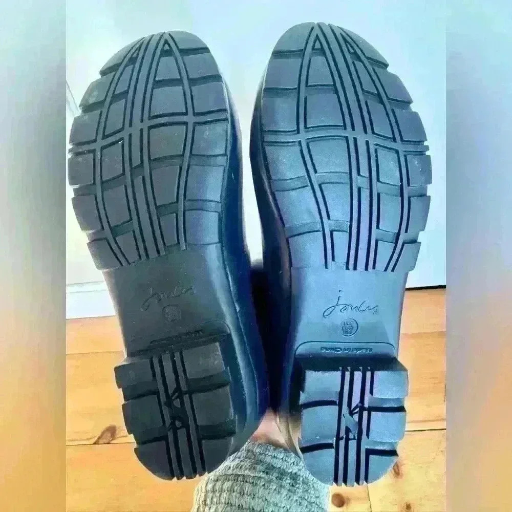 Joules welly women’s tall rain boots NWT dark purple US size 6 - Picture 6 of 12